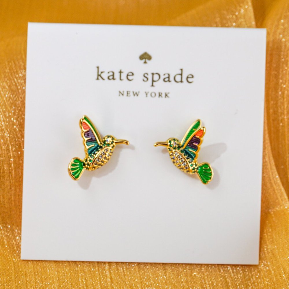 Kate Spade Dazzling Daisy Hummingbird Studs (with GIFT BAG)